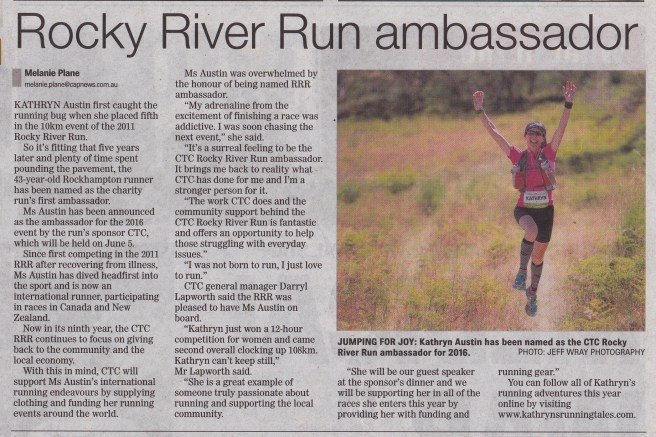 Rocky River Run ambassador2